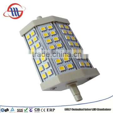 Haining Mingshuai LED bulb R7S LED ceramic flood light 118mm 5050 SMD 10W linear dimmable replace J118 halogen Lamp