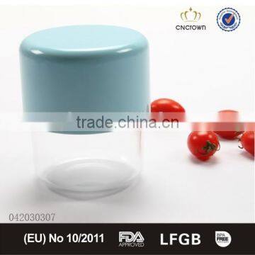 High Quality BPA Free Transparent Plastic Mug with Lid 420ml