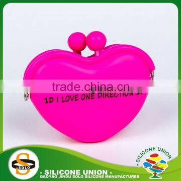 korean silicone coin purse printing silicone purse printing