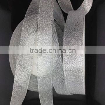 Wholesale Silver metallic ribbon with single roll packaging