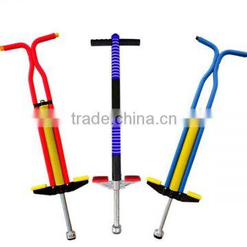 Steel colorful pogo stivk/jump stick/flying stick,kids out door toys made in china