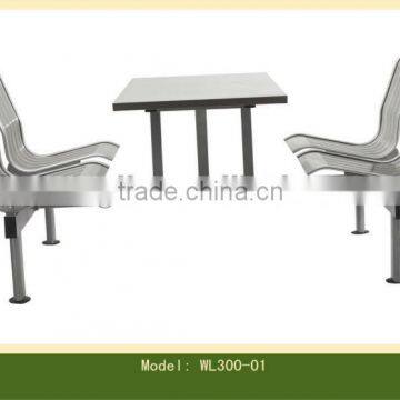 Stainless steel cafeteria tables and chairs WL300-01