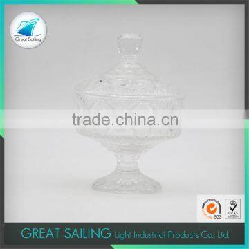 Diamond Crystal Glass Ice Cream Bowl With Glass Lid photo-2