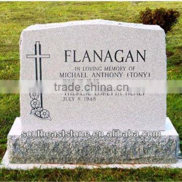 Traditional Style White Granite Monument