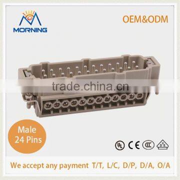 HE-024, A Whole Set Industrial Screw Terminal Copper Alloy Side Entry 24 Pins Wenzhou Connector photo-2
