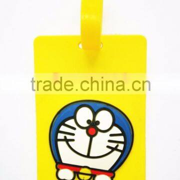 Wholesale Funny Cute Travel Shaped Luggage Tag PVC Letter Soft Rubber Bag Tags