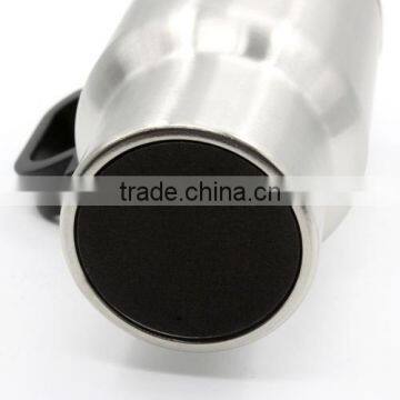 12V 450ml Stainless Steel Car Heated Cup Electronic Thermal Travel Mug Insulation Silver photo-2