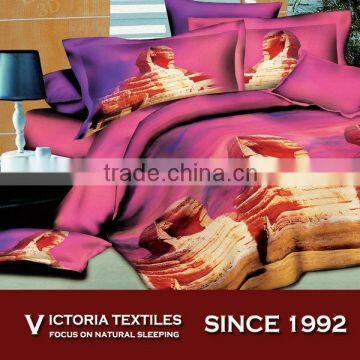 egypt king tower pattern reactive printing bedding sets duvet cover set