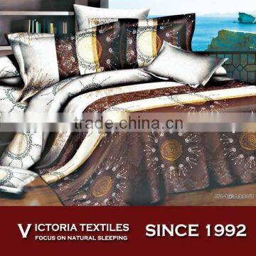 100% microfiber 120gsm modern bed set duvet cover with two frilled pillowcases