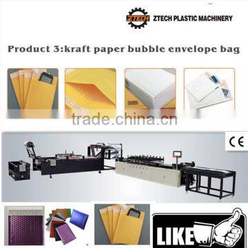 kraft paper bubble film envelope bag making machine