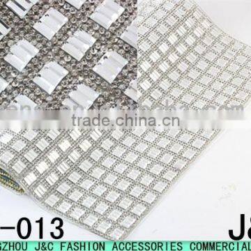 black and white square shaped glass stone hot fix rhinestone sheets