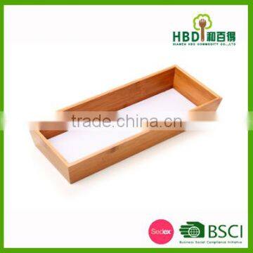 2016 Colorful Bamboo Organizer Tray, Multifunction Cultery Organizer photo-2