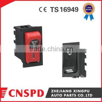 auto rocker switch with warning function,hazard rocker switch 24v,