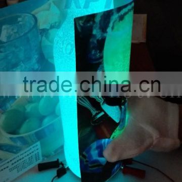 3D stereoscopic spray electroluminescent(el) paints or materials