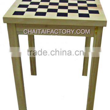 High Quality Traditional Natural Wood Chess Table