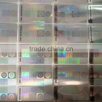 High Quality Hologram Barcode Labels in Roll Swith Serials Numbers Anti Theft Barcode Labels photo-6