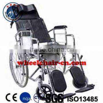 ZHIWEI ZWW906G Fold Disable Reclining commode chair