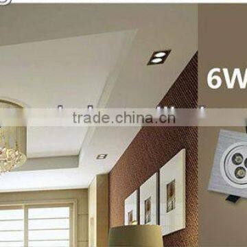 high quality New squre 3*2 ceiling light Aluminium LED Grille Light/ceiling light