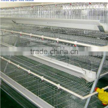 A type 3 tier laying hen chicken cage with full automatic system for sale