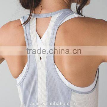 Contrast Color Sleeveless Made in China Elegant Women Top photo-4