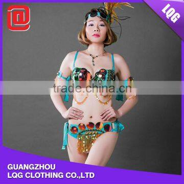 New style sequined rhinestoneTops & Panty & Feather & Accessories sex carnival party costume