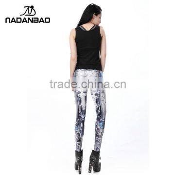 New Arrival Design MECHA CosPlay ROBOT Comic Cartoon Printed Leggins Women Leggings photo-5