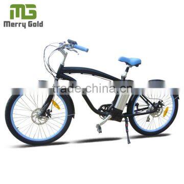 aluminum alloy Man beach cruiser battery powed bicycle with high motor