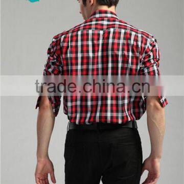 2015 Bladies New Bamboo Fiber Shirts For Men Plaid Shirts For Men photo-5