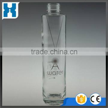 ROUND 700ML 750ML CLEAR SPARKLING WATER GLASS BOTTLE