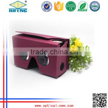 Factory Direct Sale Google Cardboard vr 2.0 Biconvex Lens Cheap 3D Glasses For Sale