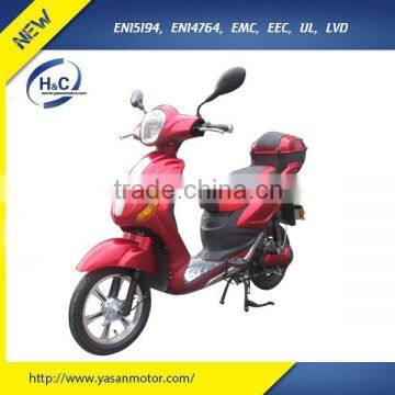 EEC Approved Cheap 2 wheel pedal assist electric scooter with 48V20AH lead acid/ lithium battery