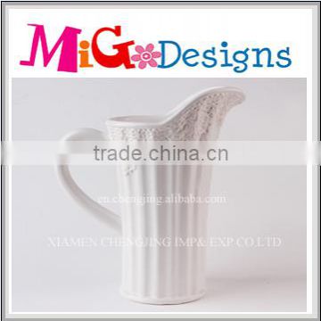 Wonderful Wedding Decoration White Dolomite Decorative Water Pitcher