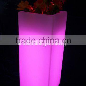 Waterproof plastic square led flower pot lighting