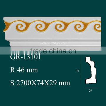 Interior Decoration Hand Carved Polyurethane Mouldings