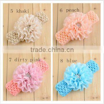 Chiffon Flower With Headband for Girl Hair photo-4