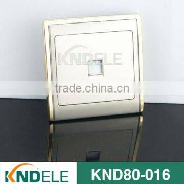 ABS/PC material wall socket,phone socket KND80-016