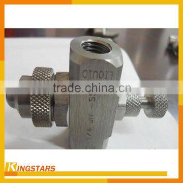 Siphon gas and water atomizer, air atomizing nozzle,mist nozzle