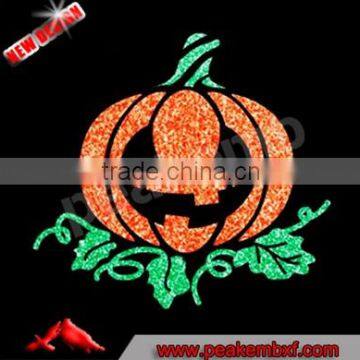 Pumpkin Cat Happy Halloween Hotfixed Rhinestone Motif Wholesale for T-shirts