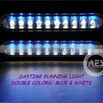 Brand New LED Daytime Running Light lamp/DRL Double colors--Blue & White