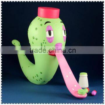 art design funny snake tongue vinyl toys/oem make children animals plastic vinyl toys/custom cartoon vinyl toys Shenzhen factory