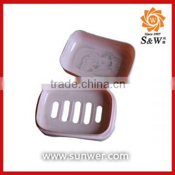 smiling face shaped plastic soap box