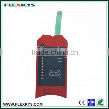 Custom-made Corrosion Resistant LED Integrated Membrane Switch for Battery Charger