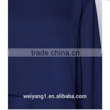 Contrast Trim Double Layer Top Fashion Woman Shirt photo-4