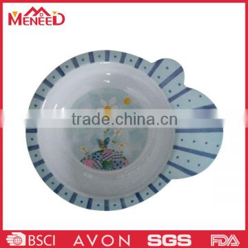 Cute design melamine chinese kids rice bowls