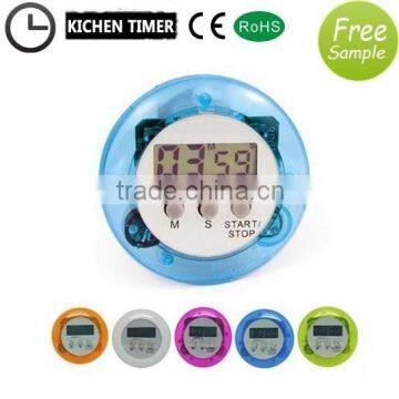 lcd display kitchen timer with countdown and up alarm