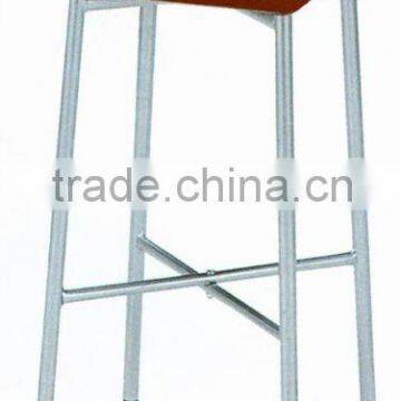 Modern orange steel bar stool chair