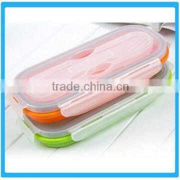 Folding Popular FDA PP+Silicone Lunch Box