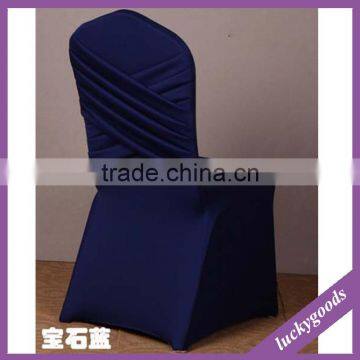 LGC037 Red Ruffled Universal Spandex Chair Cover photo-3