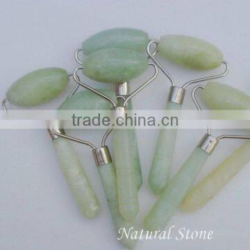 $1.6/pc One End Jade Facial Massage Roller Facial Beauty Roller Handheld Massage Roller photo-3