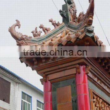 Chinese screen roof decoration antique style building